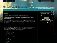 Tablet Screenshot of mainframetips.com